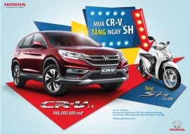 Honda Việt Nam triển khai chương trình “Mua CR-V, tặng ngay SH
